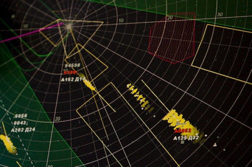 Экран радара РЛС 5н87