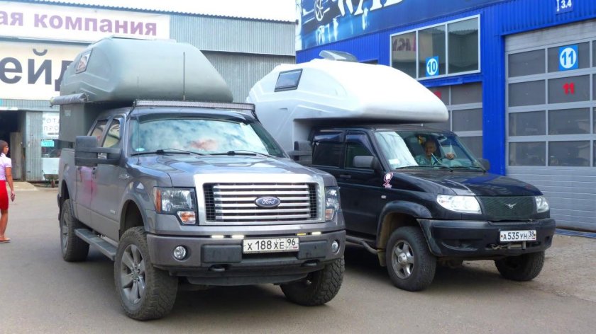 Жилой модуль на пикап УАЗ Патриот