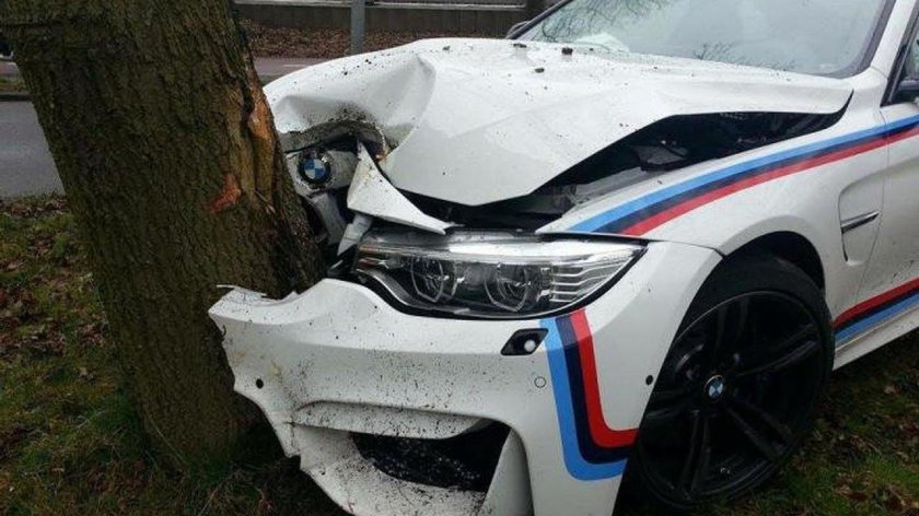 BMW m4 crash
