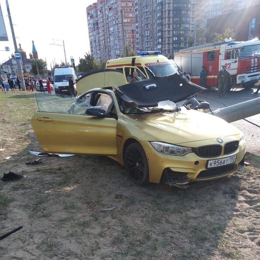 BMW m4 авария Краснодар