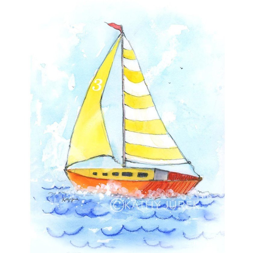 Кораблик рисунок