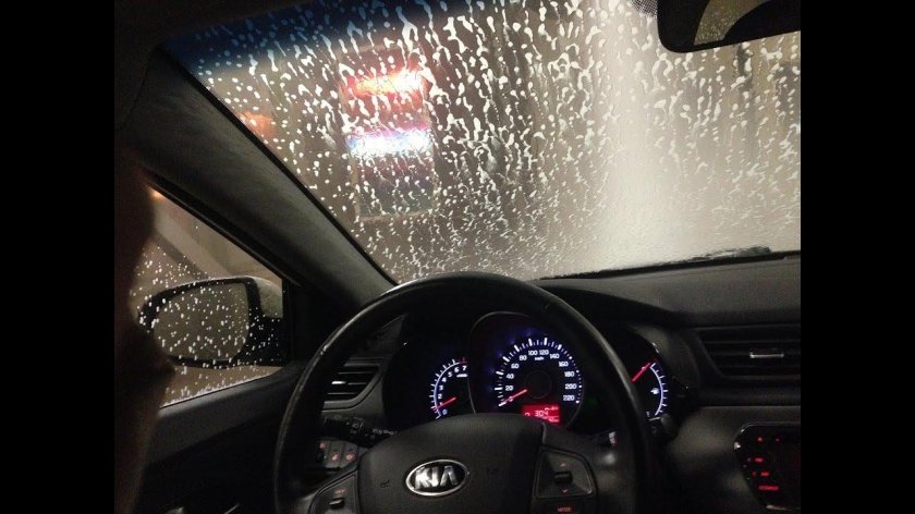 Киа Рио 3 салон ночью