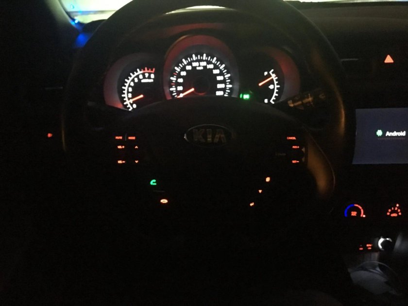 Киа к5 за рулем