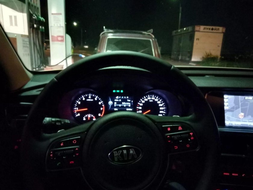 Киа к5 за рулем
