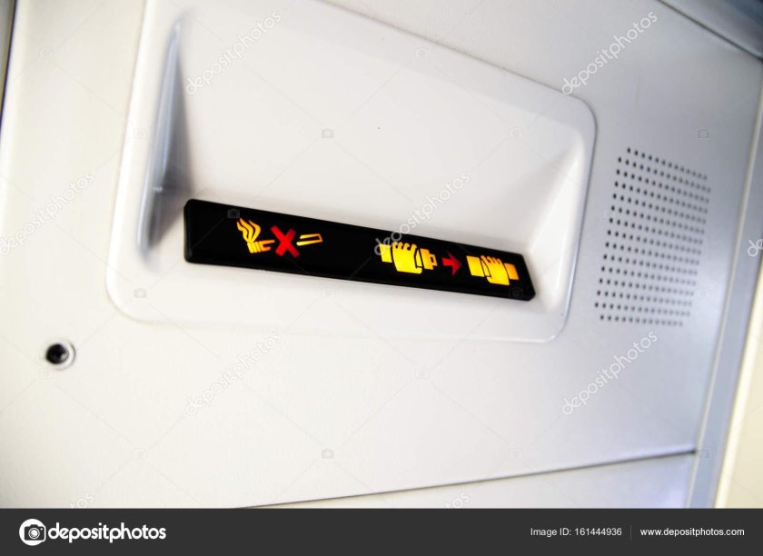 Пристегните ремни в самолете табличка