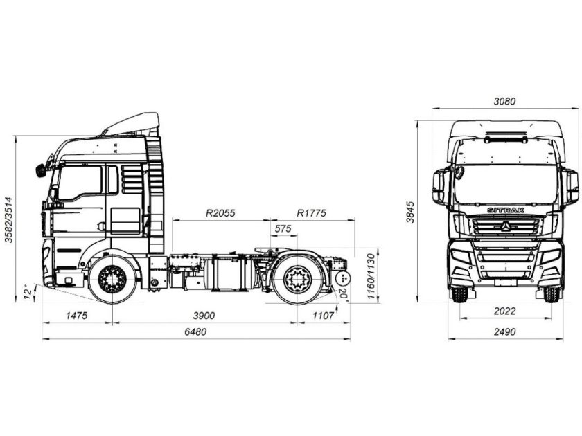 Sitrak тягач 4x2