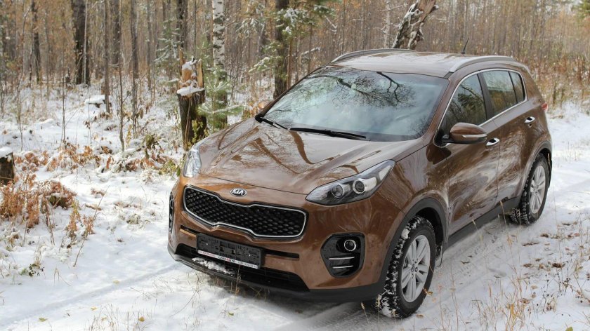 Киа Спортейдж 2016 коричневый