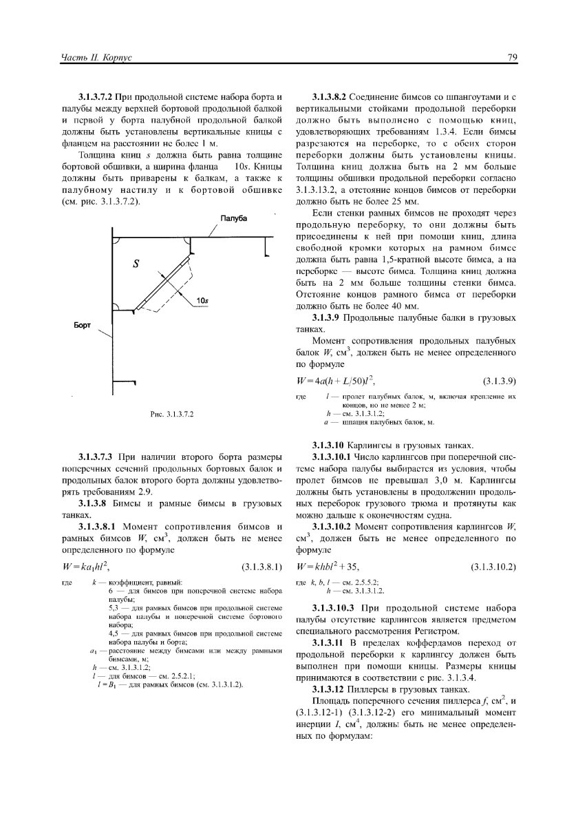 Размеры книц
