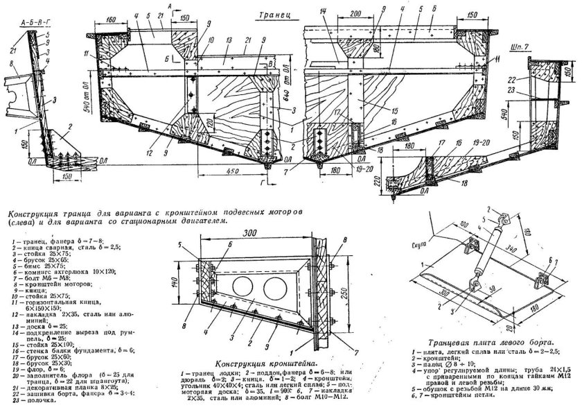 Прогресс 4 чертежи транца