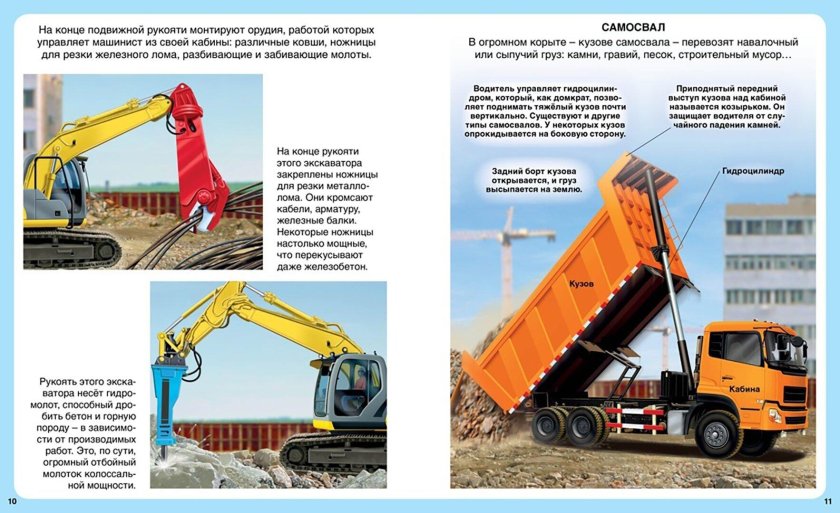 Строительные машины названия