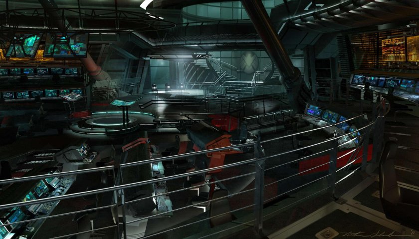 Геликарриер Марвел внутри