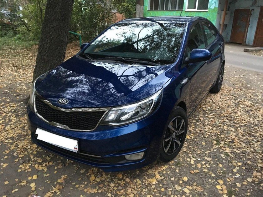 Киа Рио 3 синий сапфир