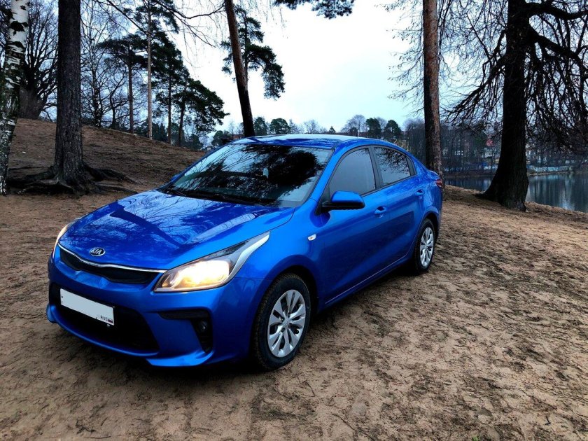 Kia Rio 2017 синий