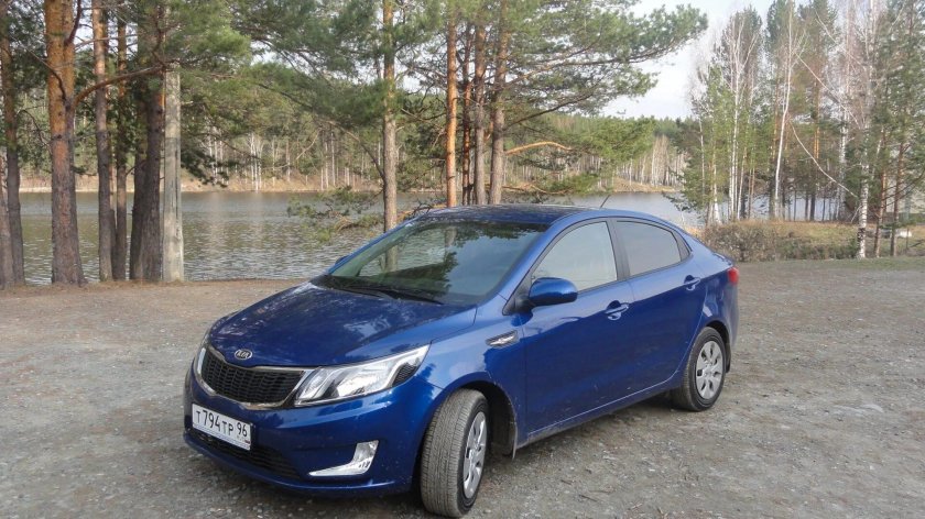 Kia Rio 2012 синий
