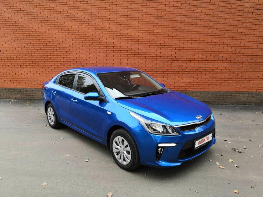 Kia Rio 2017 синий