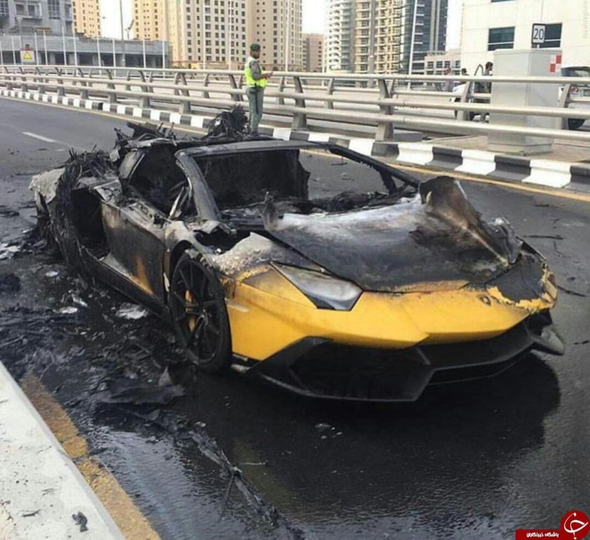 Разбитая Ламборгини авентадор