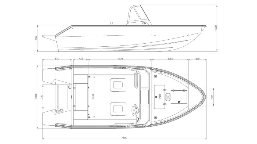 Лодка Windboat 4.6 DCX