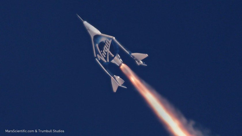 Virgin Galactic полет