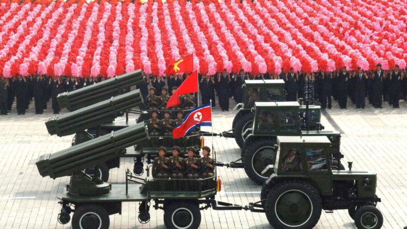 РСЗО КНДР на тракторе