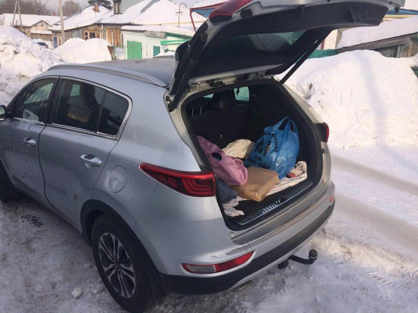 Kia Sportage открытый багажник