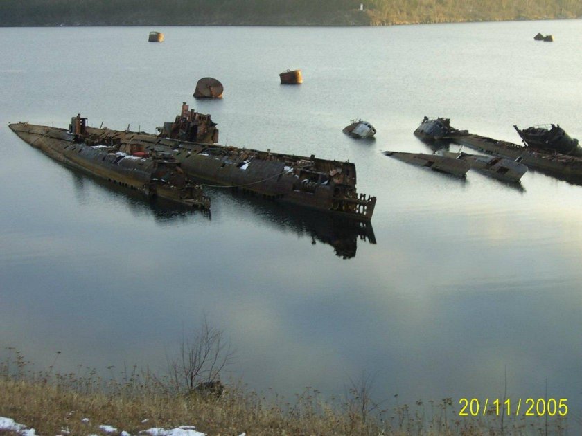 Кладбище подводных лодок Советская гавань