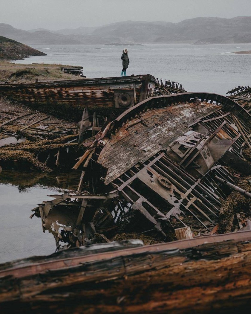 Кладбище кораблей Териберка