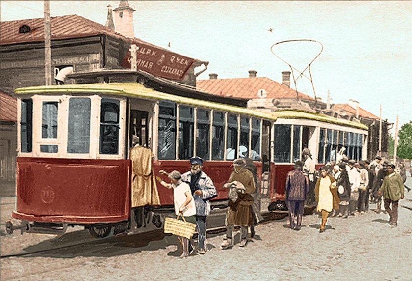 Казань 19 век трамвай