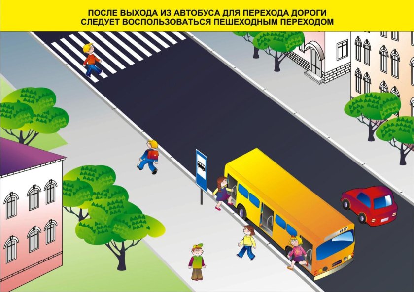 Пешеходные переходы у остановок общественного транспорта