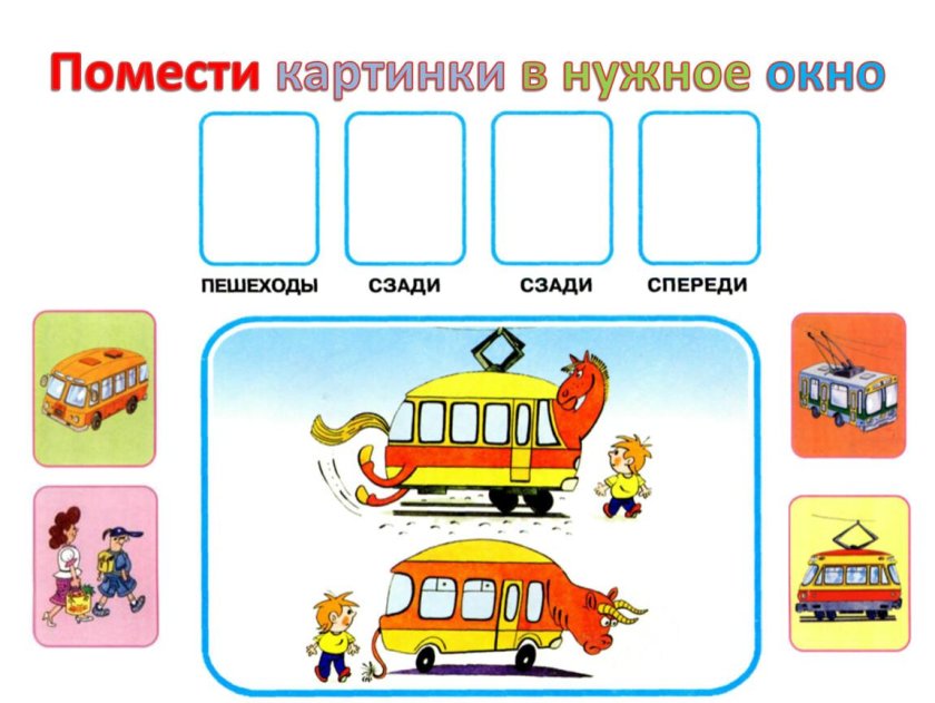 Дидактическая игра по ПДД «Подбери нужные карточки»