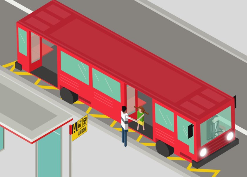 С какой стороны обходить автобус