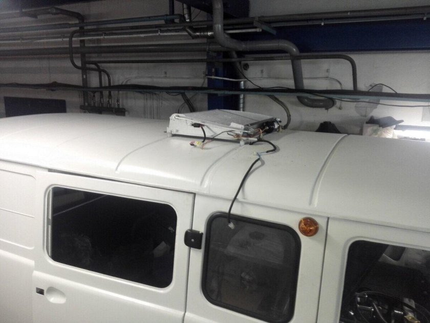 Накрышный кондиционер на УАЗ Буханка