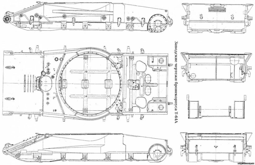 Ширина корпуса т-72