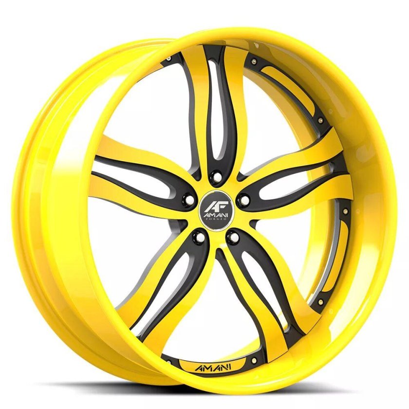 Желтые диски на авто