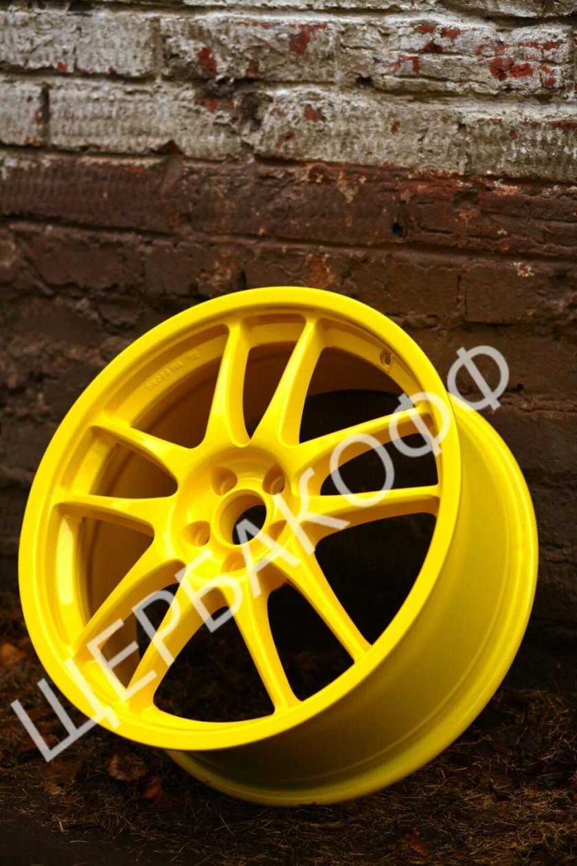 Желтые диски на авто