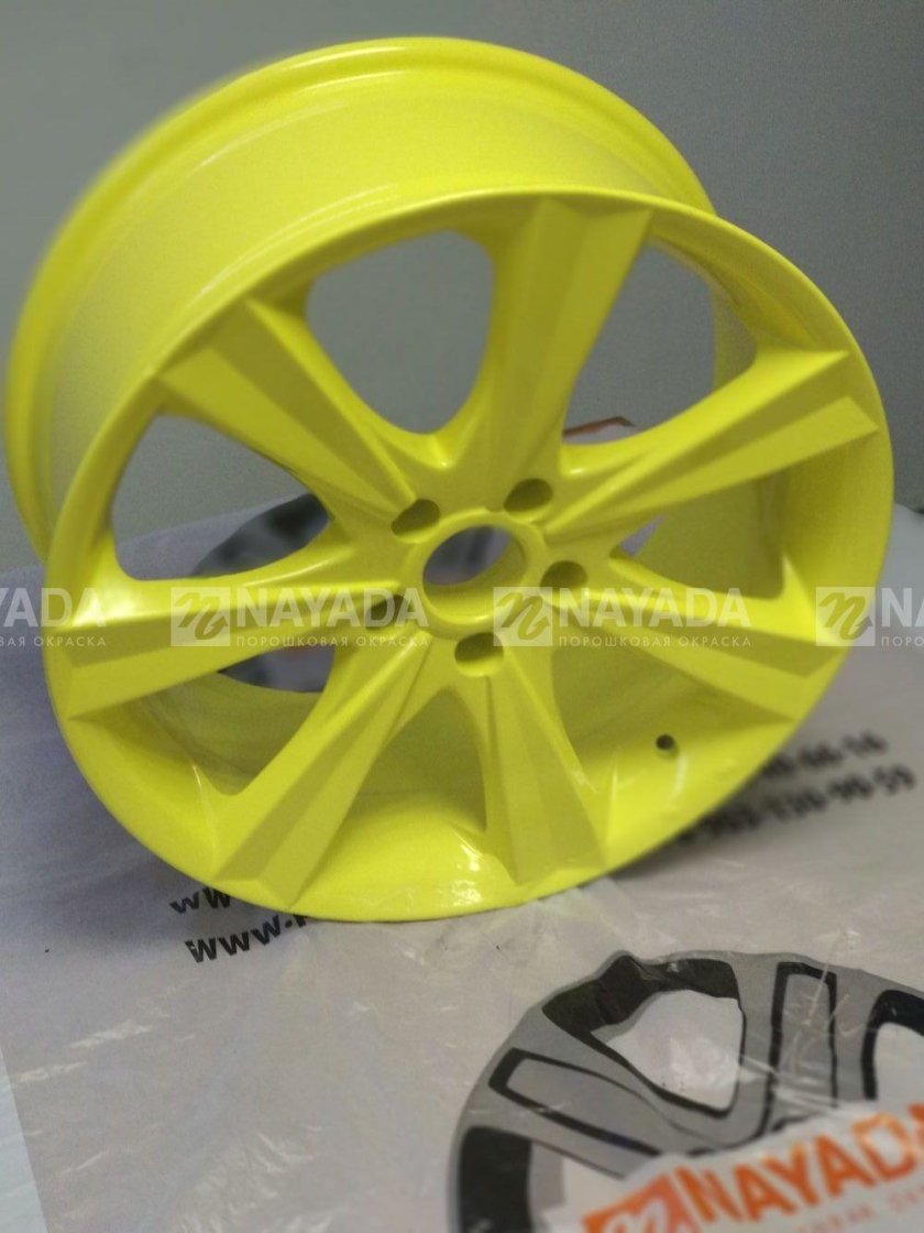 Порошковая окраска желтый
