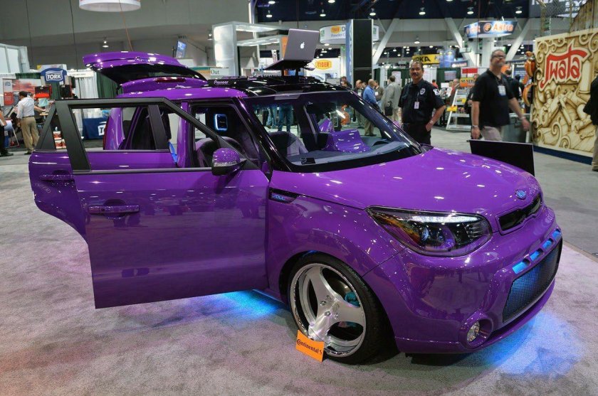 Киа соул фиолетовая