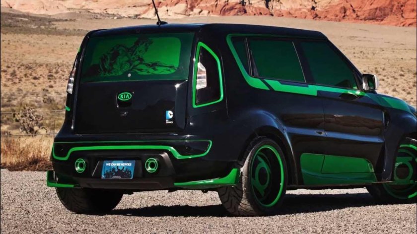 Kia Soul зеленый фонарь