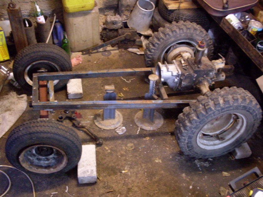 Трактор переломка 4х4 самоделка