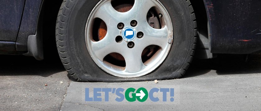 Спущенное колесо ВАЗ 2110