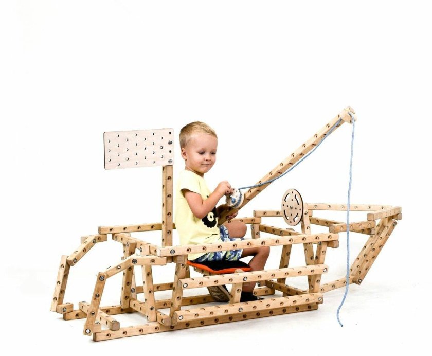 Деревянный конструктор bigo