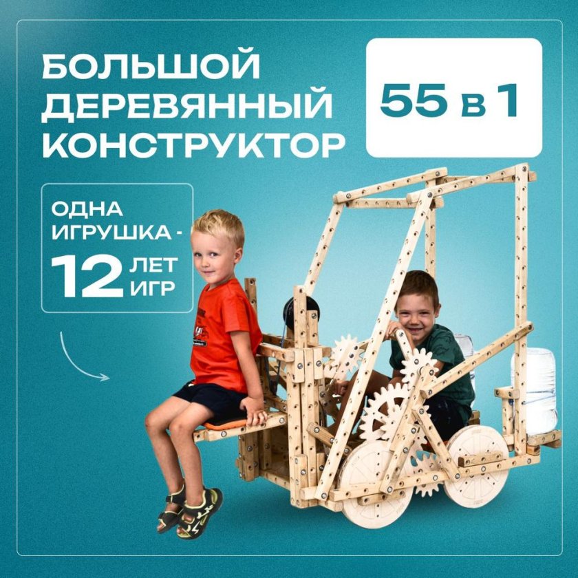 Деревянный конструктор биго