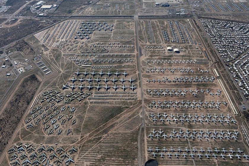 Тусон Аризона кладбище самолетов