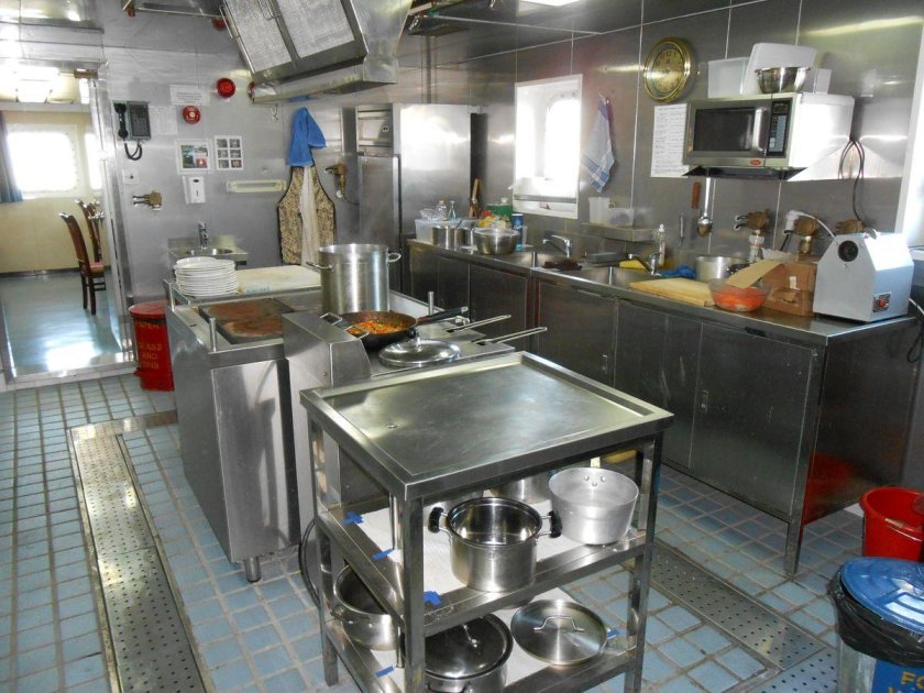 Камбуз на теплоходе