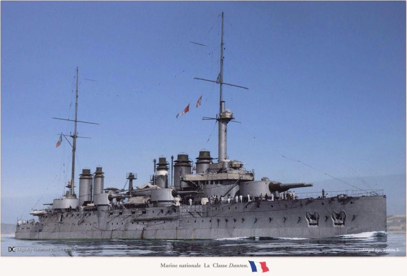 Французский броненосец Дантон