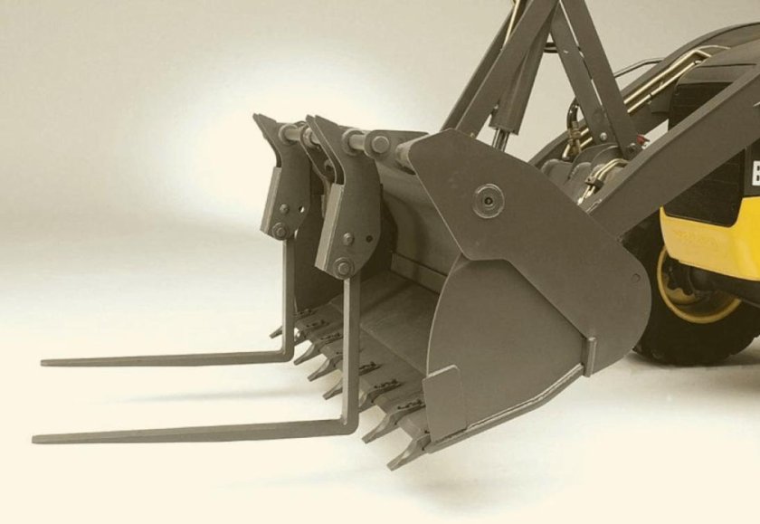 Вилы откидные паллетные Impulse pf2000 на ковш JCB 3cx / 4cx