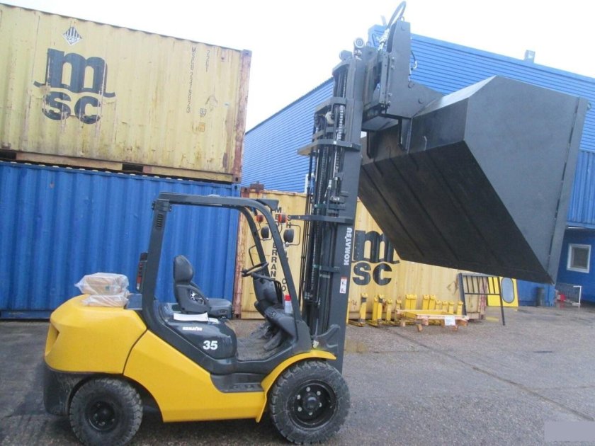 Гидравлический ковш на вилочный погрузчик 2м3