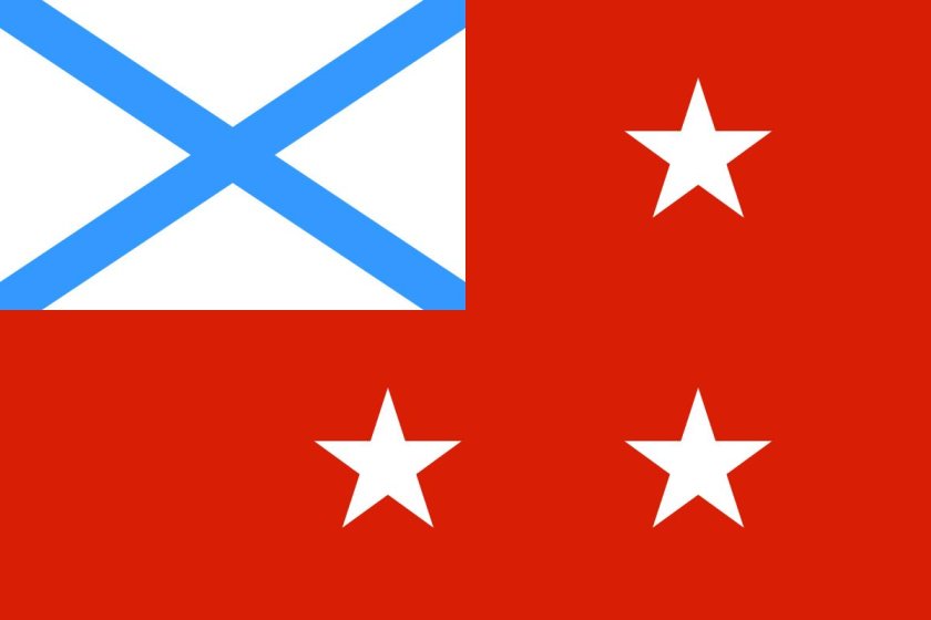 Флаг командующего флотом ВМФ РФ