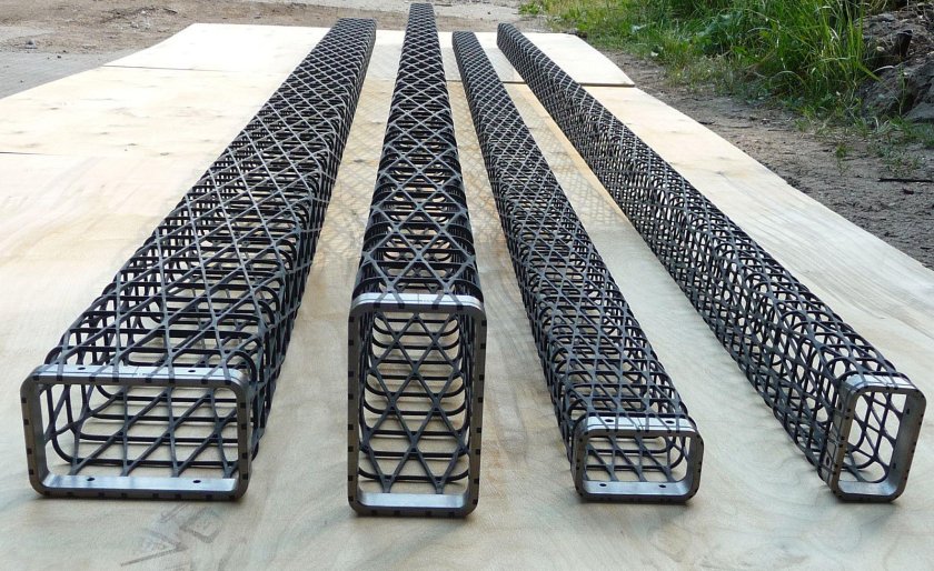 Сетчатые композитные конструкции