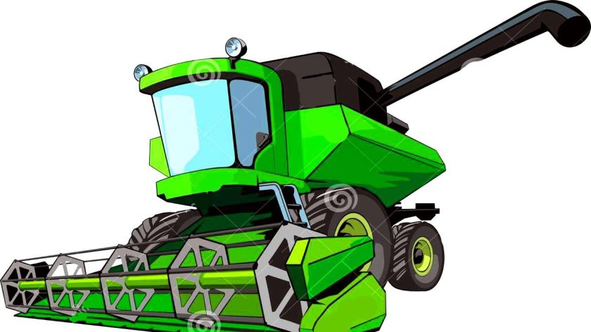 Рисунок комбайн Джон Дир