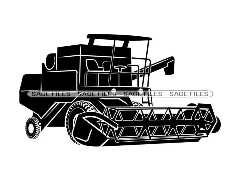 Свеклоуборочный комбайн вектор